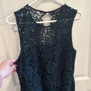 Banana Republic Navy Lace Sheath Dress Sz 8